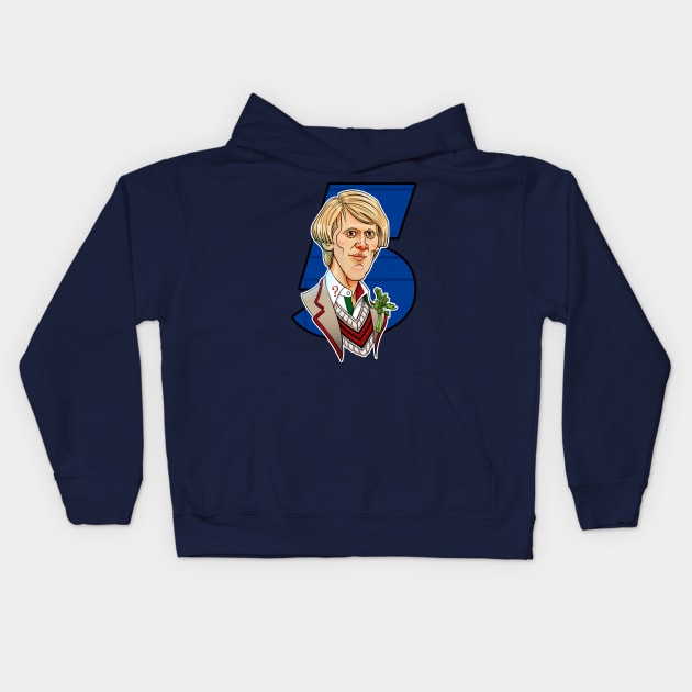 The Fifth Doctor Kids Hoodie by RoguePlanets